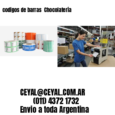 codigos de barras 	Chocolatería