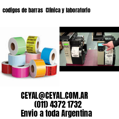 codigos de barras 	Clinica y laboratorio