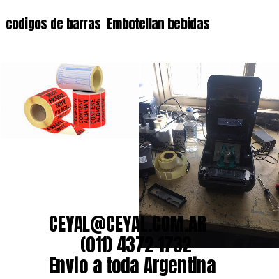 codigos de barras 	Embotellan bebidas