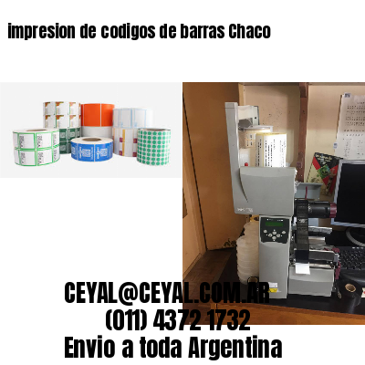 impresion de codigos de barras Chaco