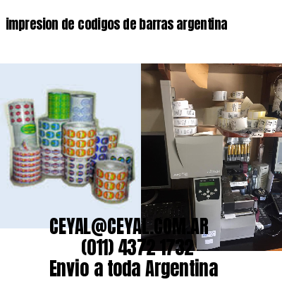 impresion de codigos de barras argentina