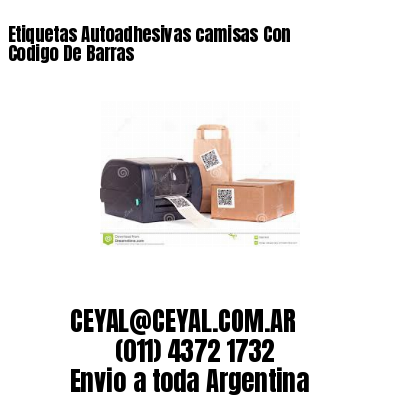 Etiquetas Autoadhesivas camisas Con Codigo De Barras