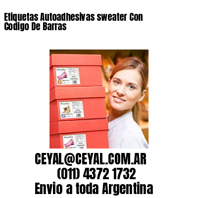 Etiquetas Autoadhesivas sweater Con Codigo De Barras