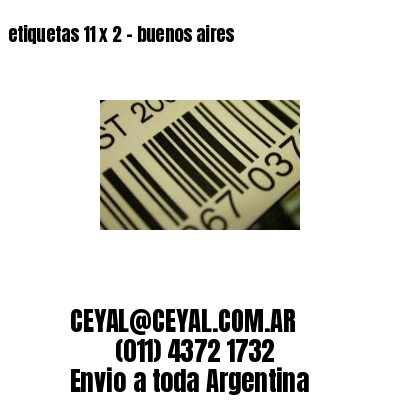 etiquetas 11 x 2 – buenos aires