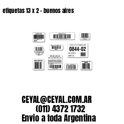 etiquetas 13 x 2 – buenos aires