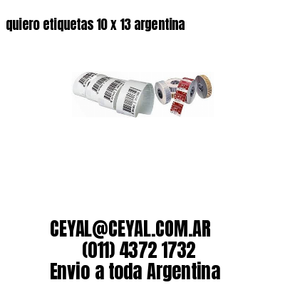 quiero etiquetas 10 x 13 argentina