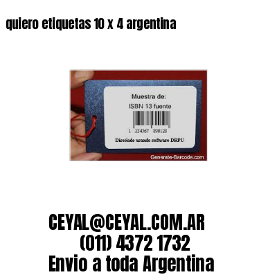 quiero etiquetas 10 x 4 argentina