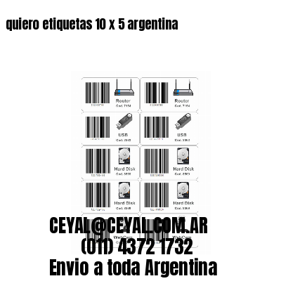 quiero etiquetas 10 x 5 argentina