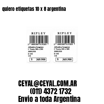 quiero etiquetas 10 x 8 argentina