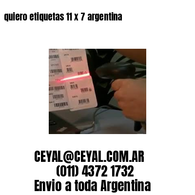 quiero etiquetas 11 x 7 argentina