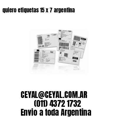 quiero etiquetas 15 x 7 argentina