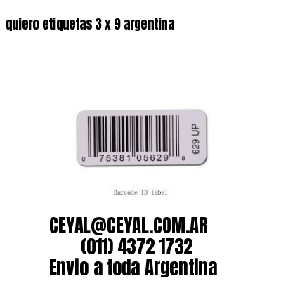 quiero etiquetas 3 x 9 argentina