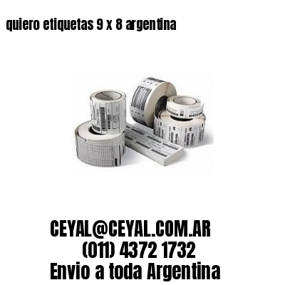 quiero etiquetas 9 x 8 argentina