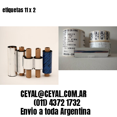 etiquetas 11 x 2