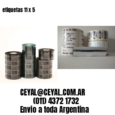 etiquetas 11 x 5