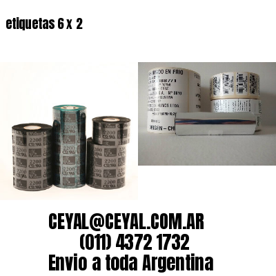 etiquetas 6 x 2