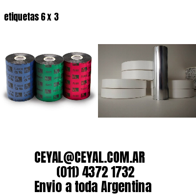 etiquetas 6 x 3