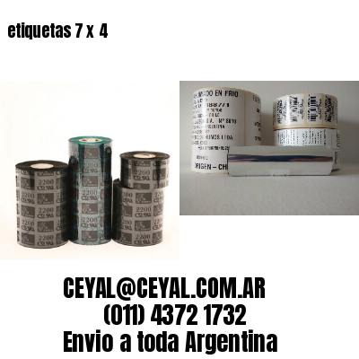 etiquetas 7 x 4