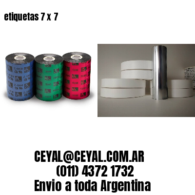 etiquetas 7 x 7