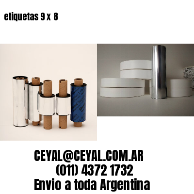 etiquetas 9 x 8