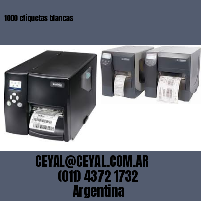 1000 etiquetas blancas