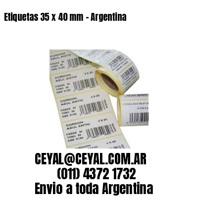 Etiquetas 35 x 40 mm – Argentina