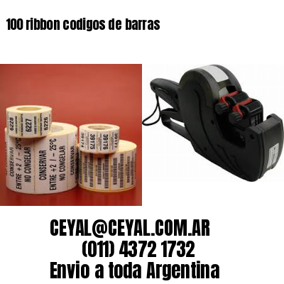 100 ribbon codigos de barras