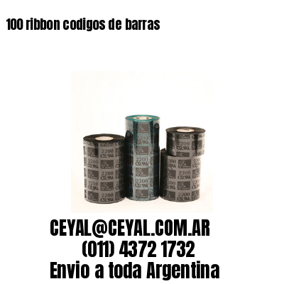 100 ribbon codigos de barras