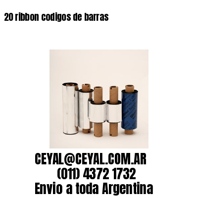 20 ribbon codigos de barras