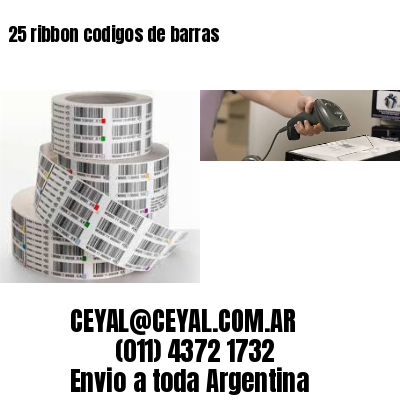 25 ribbon codigos de barras