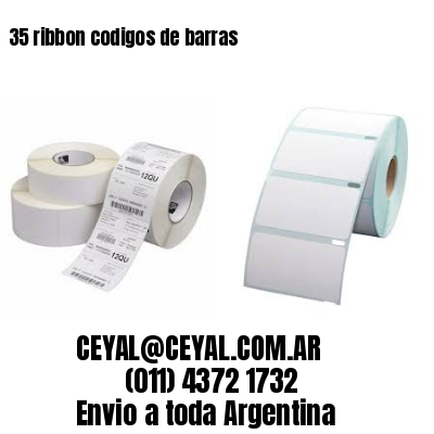 35 ribbon codigos de barras