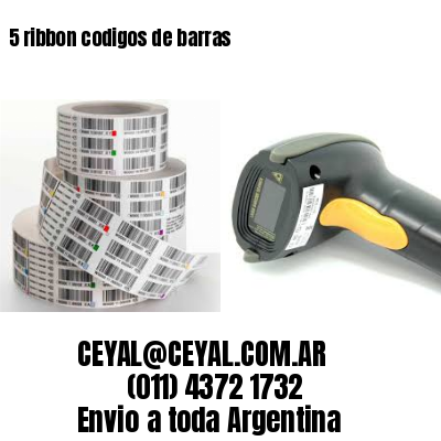 5 ribbon codigos de barras