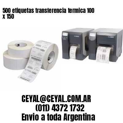 500 etiquetas transferencia termica 100 x 150