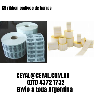 65 ribbon codigos de barras