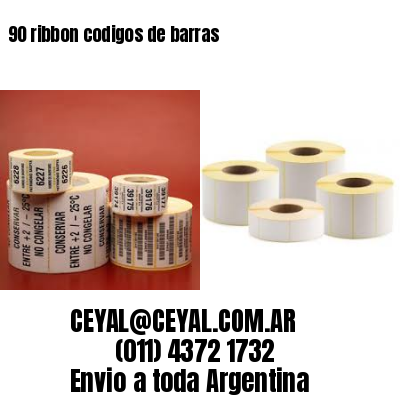 90 ribbon codigos de barras