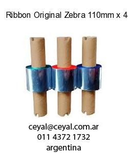 Ribbon Original Zebra 110mm x 450m Resina