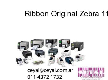 Ribbon Original Zebra 110mm x 450m Resina