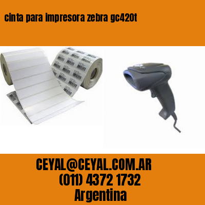 cinta para impresora zebra gc420t