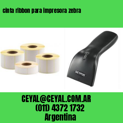 cinta ribbon para impresora zebra