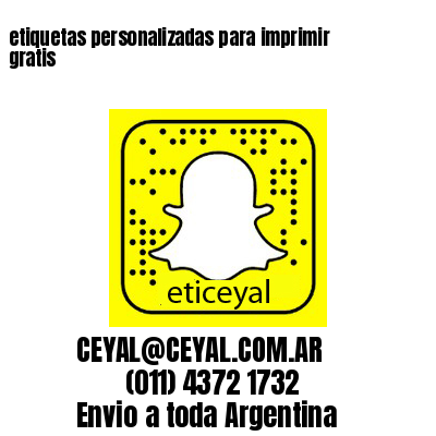 etiquetas personalizadas para imprimir gratis