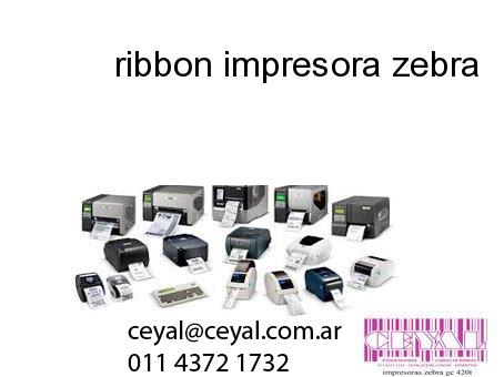 ribbon impresora zebra