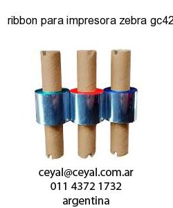 ribbon para impresora zebra gc420t