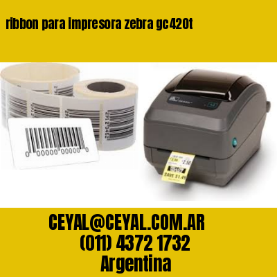 ribbon para impresora zebra gc420t