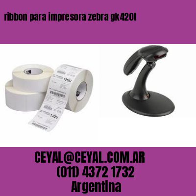 ribbon para impresora zebra gk420t