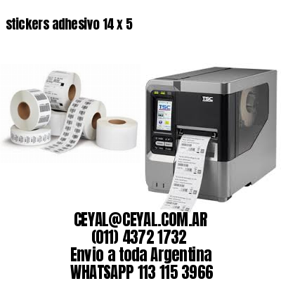 stickers adhesivo 14 x 5