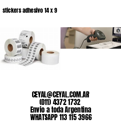 stickers adhesivo 14 x 9