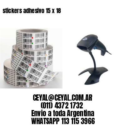 stickers adhesivo 15 x 18