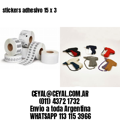 stickers adhesivo 15 x 3