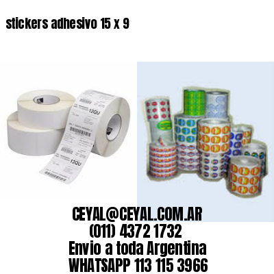 stickers adhesivo 15 x 9