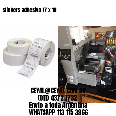 stickers adhesivo 17 x 18